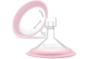 Maymom MyFit Shields, Pano Series - 11 mm - Compatible avec les pièces de tire-lait Medela - PersonalFit, Freestyle, Harmony, Maxi, Freestyle Flex Connector; Connectez-vous au connecteur Maymom à