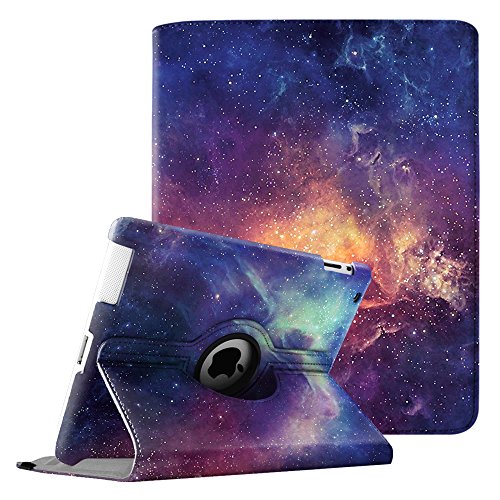 Fintie iPad 2/iPad 3/iPad 4 Hülle - 360 Grad rotierende Schutzhülle mit Standfunktion Smart Cover Case Tasche Etui mit Auto Schlaf / Wach Funktion für Apple iPad 2,iPad 3 & iPad 4th Generation mit Retina Display, Die Galaxie
