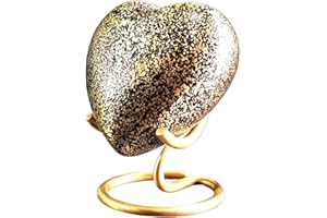 eSplanade Urna funeraria en Forma de corazón Recipiente conmemorativo Jar Pot | Urnas de Metal | Recuerdo Memorial Urnas.