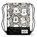 Produktbild Karactermania Disney Classic Mickey Oh Boy-Storm Drawstring Bag Turnbeutel, 47 cm, Schwarz (Black)