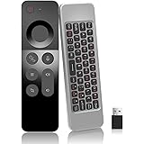 [4 en 1] WeChip W3 Air Mouse Mando, [Más Liviano y Delgado] 2.4G Teclado y Mouse Control Remoto para Android TV Box, Smart TV