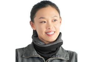 CHARM Womens Headband Neck Gaiter - Mens 100% Organic Cotton Hair Wrap Ear Warmer Circle Tube Scarf