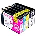 Produktbild N.T.T.® 4x XL kompatible Tintenpatronen zu HP 932-XL 933-XL (1 Schwarz, 1 Cyan, 1 Magenta, 1 Yellow) Multipack für HP OfficeJet 6100, 6600, 6700, 7110, 7610, 7612