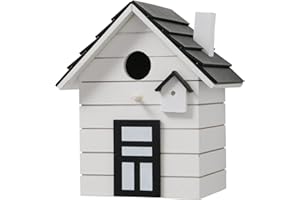 Seaside No.64 - Casetta per uccelli alla moda per piccoli uccelli canori come cincipe, passeri e fink – per interni ed esterni come luogo di nidificazione in molti diversi colori (bianco)
