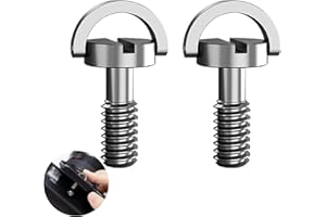 SSHUIKKAI 2 Stück 1/4 Zoll Schrauben, Zollschrauben Für Stative, 1/4 Zoll Schraube Kamera, Stativ Schraube, Schnellverschluss Schraube, für Kameraschraube, Einbeinstativ, Stativ, Schnellwechselplatte