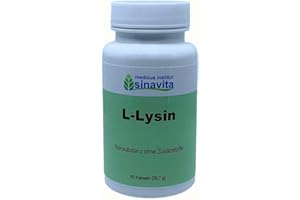 MEDICUS INSTITUT SINAVITA L-Lysin, 60 Kps., 400 mg., Reinsubstanz ohne Zusatzstoffe, vegetarische Kapselhülle, deutsche Produktion