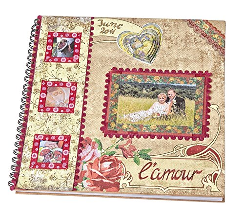 Ringbuch-Album 30,5 x 30,5 cm Pappmaché Fotoalbum Ringbuch Rezeptbuch, von VBS - 6