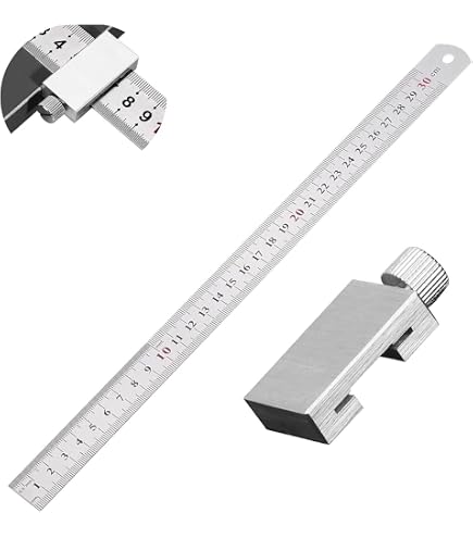 Jauge De Marquage En Acier Inoxydable 0-200mm Colexy - Précision 0.1mm - Outil De Traçage Pour Bois