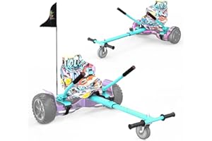 RCB Hoverboard Seat,Go-Kart Accessories for Hoverboards, Hoverboard with Seat Suitable for all 6.5"-10" Two Wheel Self Balancing Scooter,Hoverkart for Adults and Kids