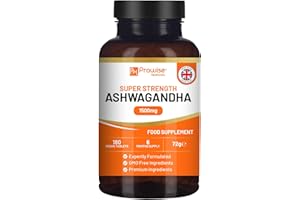 ‎PH PROWISE HEALTHCARE Ashwagandha 1500 mg 180 vegane Tabletten | 6-Monats-Vorrat | Reiner Wurzelextrakt | Ashwagandha-Nahrungsergänzung | Hergestellt in Großbritannien von Prowise Healthcare