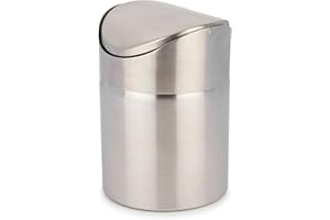 La Cafetière Mini Coffee Pod / Tea Bag Bin, Stainless Steel, Silver