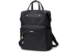 GOLF QUALITY Zaino Porta PC Donna e Uomo, Antifurto, per Computer 15.6 Pollici, Impermeabile, per Scuola e Lavoro - Nero