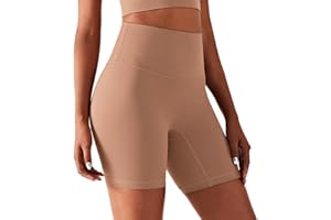 JTSONN Pantaloncini Palestra Donna Senza Cuciture Ciclisti Fitness Shorts Pantaloncini Sportivi Vita Alta Yoga Pantaloni Leggins Corti Donna Hotpants