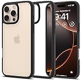 Spigen iPhone 16 Pro Max ile Uyumlu Kılıf Ultra Hybrid Sararmaya Dayanıklı Siyah Şeffaf Kapak - ACS07996 (Spigen TR Garantili