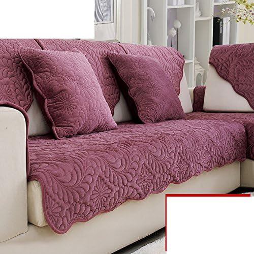 Sofa cushions,fabric simple modern winter european four seasons anti-slip combination leather sofa cover-A 90x205cm(35x81inch)