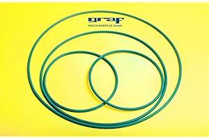 GENERISCH Graf Maschinenteile GmbH Rundriemen Satz für Kehrmaschine Scheppach S 700 (4Stück): PU, Grün Rau, Mechanischer Riemen Satz, Ersatzteile