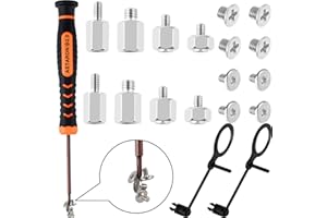 ASTARON Kit de tornillos para SSD M.2, kit de tornillos de montaje para SSD M.2 PCIe NVMe para placas base Asus, Gigabyte, ASRock o MSI