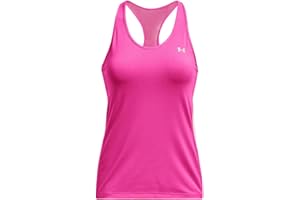 Under Armour Women UA Heatgear Racer, Tight-Fit Women's Vest with Soft Feel, Sleek Women's Sleeveless T-Shirt with Graphic Design