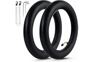 ‎OUXI OUXI 2 Stück Schlauch 10x2.125,10 Zoll Schlauch E Scooter 10 x 2,125 Zoll Innen Reifen Doppelte Stärke Ersatzreifen Kompatibel für Elektroroller Scooter mit 0° Ventilwinkel Schlauchreifen
