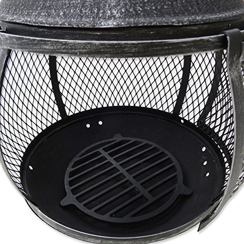 【ᐅᐅ】 Terrassen-Kamin aus Gusseisen Ø 38 x 90 cm Terrassenofen