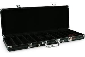 POKEO Mallette Aluminium 500 jetons intérieur Plastique (Noir)