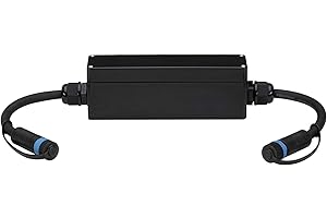 Paulmann 94498 luminaire Plug & Shine Boîte de Connexion pour variateur Loxone Compact IP68 carré Max. 150W éclairage ext Blanc/Plastique, Matière