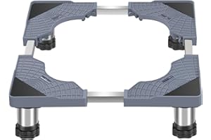 ARVOV Waschmaschinen Untergestell Verstellbare Rostfreier Waschmaschine Untergestell für Kühlschrank, Waschmaschine, rockner, Gefrierschrank (4 Beine aus Edelstahl（13-16cm）)