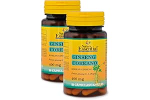 Nature Essential Ginseng koreano 400 mg - 50 Cᰳulas, Pack 2 unidades