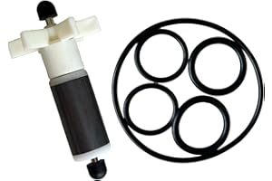 ZCLYHT Hot Tub Water Pump Impeller for Spa Lay Z #P4071 58113 E02 Impeller with 1Pcs Stainless Steel Shaft and 5Pcs Pump Seal Ring Filter Pump Impeller Replacement