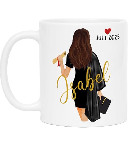 Kiddle-Design Abschlussgeschenk Personalisiert – Acrylglas Mit Holzfuß, 20x13 Cm, Für Bachelor, Master, Abitur