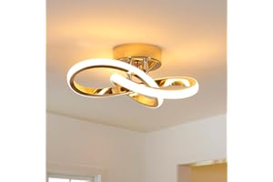 Comely Plafonnier LED Moderne, 22W 2500LM Luminaire Plafonnier LED Design Forme de Trèfle, Lampe LED Plafond pour Chambre Couloir Cuisine Salle de Bain, Blanc Chaud 3000K