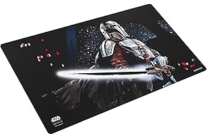GAMEGENIC Asmodee Star Wars : Unlimited Mandalorian PREMIÈRE Game Mat -61 x 35 cm Anti-Slip Mat