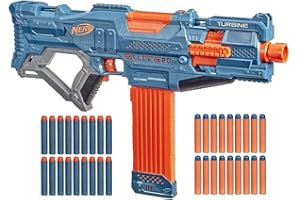Nerf Elite 2.0 Turbine CS-18 motorisierter Blaster, 36 Nerf Darts, 18-Dart Clip-Magazin, Tactical Rails, Befestigungspunkt