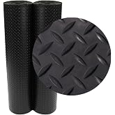 Rubber-Cal Kau&ccedil;uk rulo "Diamond-Plate" - 3 mm x 1,2 m x 0,3 m rulo - siyah