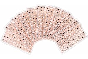 Anlising 600 Stücke Vaccaria Belebt Ohrsamen Pflaster,Akupunktur Vaccaria Ohrsamen,Einweg-Ohrsamen,Multi-Condition Ohr Samen Akupressur Kit,Disposable Ear Press Patch für Gesundheitsprobleme