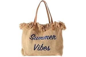 GDVONE Borsa da Spiaggia Borsa di Tela di Grande Capacità Borsa a Mano Borsa da Donna Nuova Borsa a Tracolla 40 * 12 * 32cm