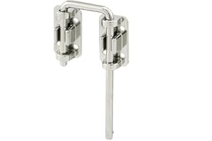 Prime-Line U 9847 Sliding Door Loop Lock, 2-1/8 in, Hardened Steel Bar w/Diecast Base, Chrome Plated