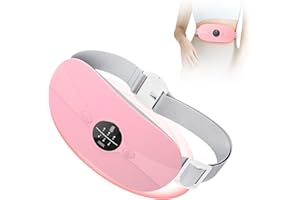‎HZD Perioden Wärmegürtel, Wärmegürtel Periode, Menstruations Wärmegürtel, Heizgürtel, Heizkissen Kabellos, 3-Wärmestufen und 3-Vibrations-Massage-Modi, Geschenke für Frauen und Mädchen (Rosa)