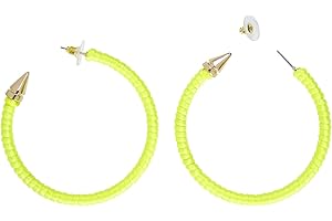 W WIDMANN MILANO Party Fashion - Ohrringe, Neonfarben, Schmuck, 80er Jahre, Karneval, Mottoparty