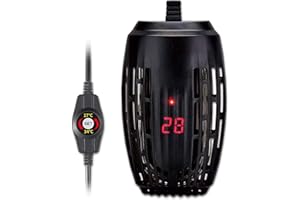 DONGKER Riscaldatore Acquario,100W Riscaldamento Regolabile con Indicatore Temperatura LED Digitale per Acquari