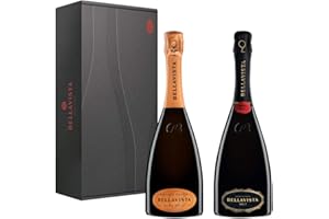 Bellavista Franciacorta Brut Edition - Confezione Regalo con 1 Bottiglia di Alma Grande Cuvèe Brut e 1 Bottiglia di Brut Teatro alla Scala – Uve Chardonnay, Pinot Nero - 2 Bottiglie da 750ml