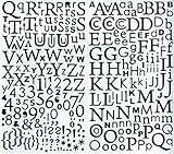 letras de vinilo adhesivas Con dos fuentes simples: Arial y Times
