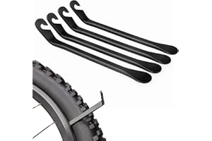 IKadiya 4 Pezzi Levagomme Bicicletta, Premium Carbon Steel Strumenti per Cambio Gomme, Leva Gomme Bicicletta in Stabile
