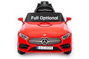 Babycar Mercedes CLS 350 AMG (Rouge) Nouvelle avec siège en Cuir Voiture électrique pour Enfants Officielle avec Licence 12 V Batterie avec télécommande 2,4 GHz Voiture Enfant Electrique avec MP3