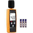 Decibel Meter, Portable SPL Meter (Sound Pressure Level Meter), Digital Noise Meter, Range 30-130dB(A) db Meter, Noise Volume Measuring Instrument, Sound Monitoring Tester (Battery Included) Yellow