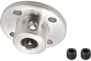 DMiotech 8mm Intérieur Diamètre H13xD16 Bride Accouplement Connecteur Rigide Guide Arbre Support Coupleur Arbre Couplage avec Vis pour Bricolage RC Modèle Moteurs Argent