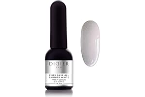 ‎DIDIER LAB DidierLab - Premium Smart Fiberglas Gel Base Shimmer White - Nagelhärter - UV Nagellack - Gel Nagellack für Nagelschutz - Gel Nail Polish für beschädigte Nägel - UV Gel für Nägel-UV Lack für Maniküre