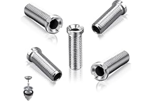 SWTYExt 5 Stück Hohlschraube Spüle M12x 35 mm Hohlschrauben für Siebkorbventile Edelstahl Abflusssieb Waschbecken 35 mm für Küchenspülen Siebkorbventil Ablaufventil Ventilabläufe Zubehör