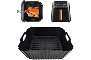 GADITIEK Silikonform Heißluftfritteuse für Ninja Heißluftfritteuse Max Pro 6,2L AF180EU Philips HD9270, Wiederverwendbares Ninja Airfryer Zubehör Silikon Einsätze für 6,2L AF180DE 4,7L AF140EU
