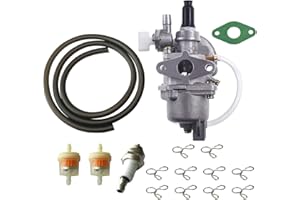 JRL PZ13 - Kit carburatore da 13 mm, adatto per mini quad ATV a 2 tempi 43 cc, 47 cc, 49 cc, mini moto da cross